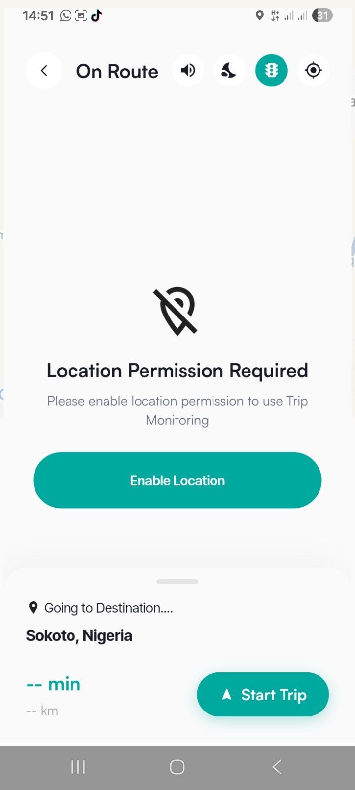 MoRoute app screen 13