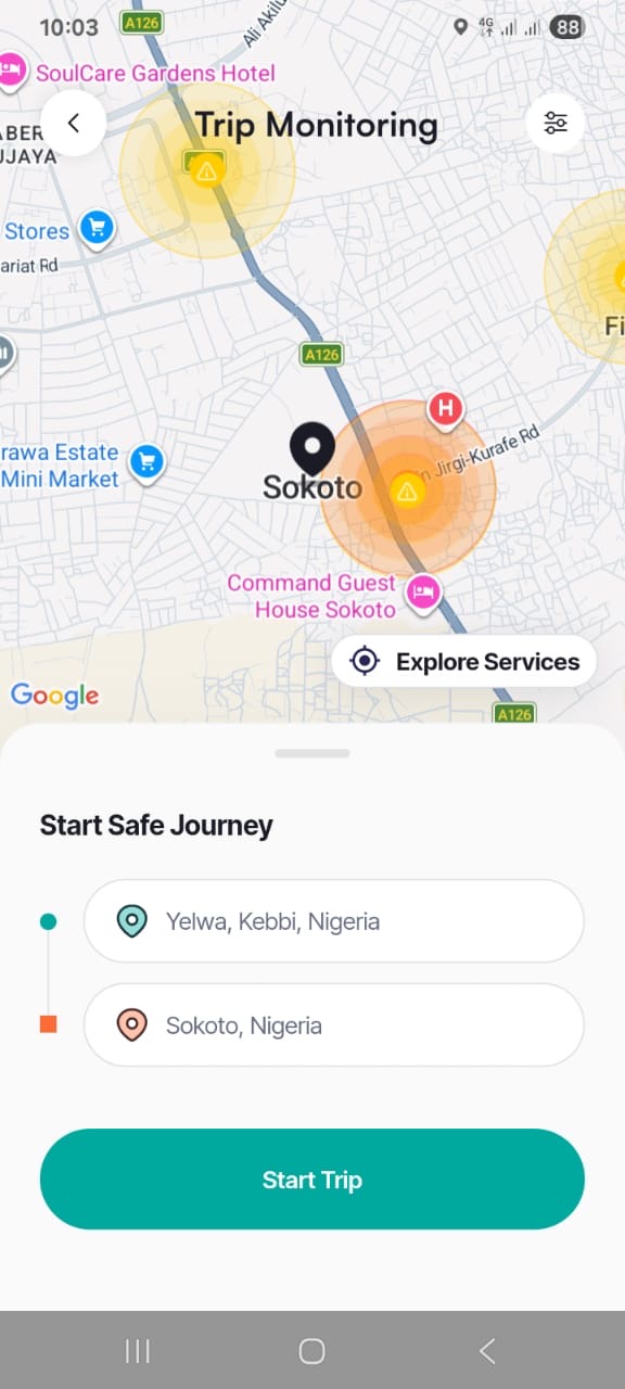 MoRoute app screen 35